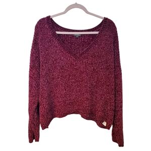 42. Wild Fable Women's Purple Knit V-Neck Sweater Size XXL